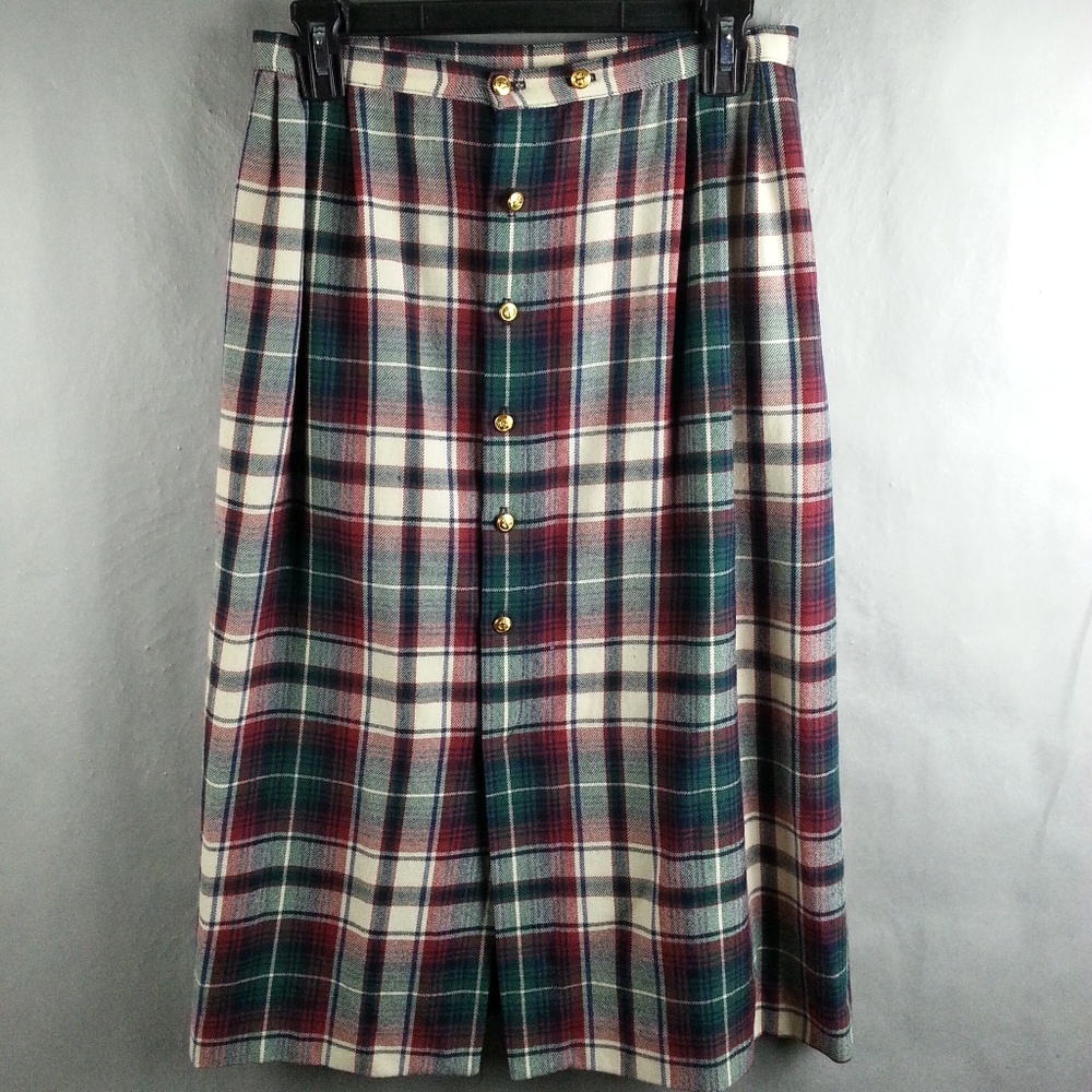 Vintage JG Hook Wool Skirt Dress Womens Size 10